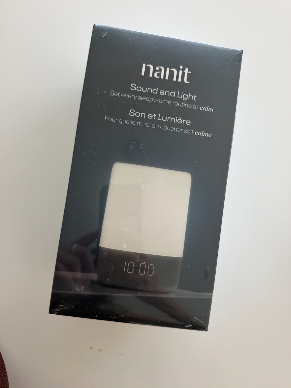 nanit Sound and Light Sleep Lamp - White and Black